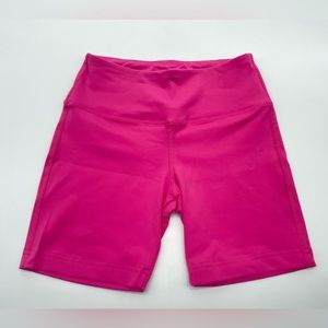 Hard Tail Forever High Rise Biker Shorts - Fuchsia